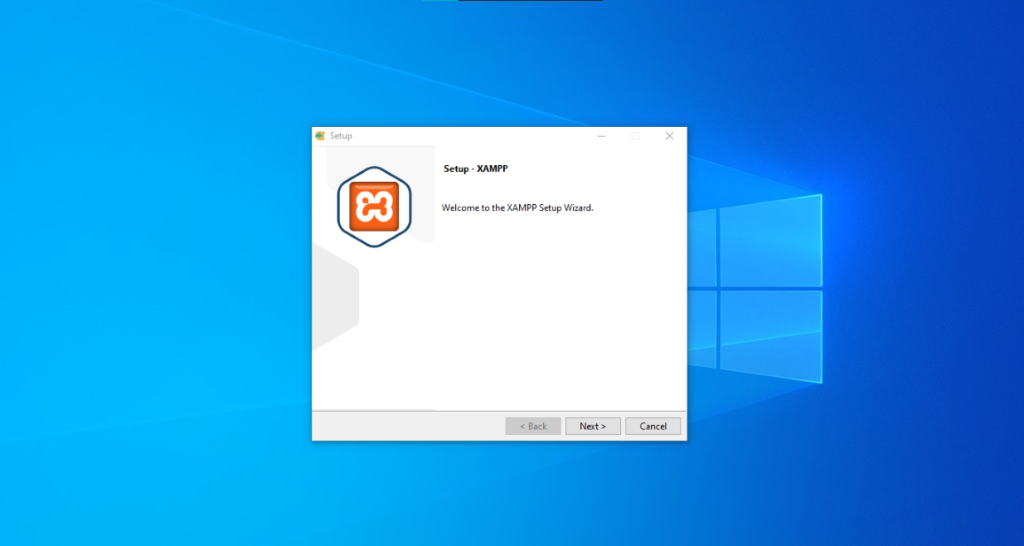 xampp installation screen